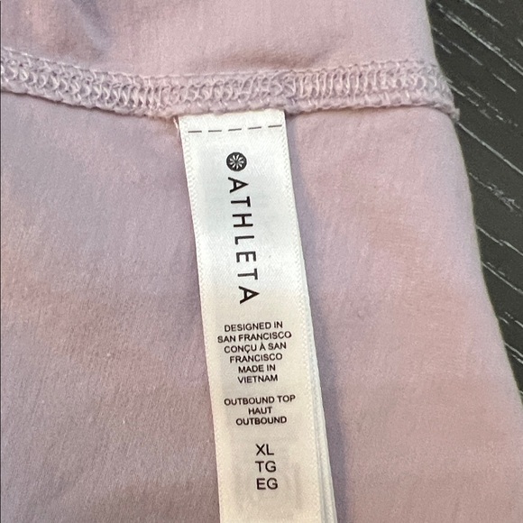 Lavender Long Sleeve Breathable Athletic Tee by ATHLETA Cotton Classic Tee - Picture 8 of 10